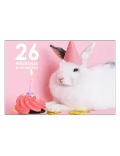 Magnesy na lodówkę - 26 WRZEŚNIA DZIEŃ KRÓLIKA - drukarnia, hurtownia, producent magnesów na lodówkę - druktur.com