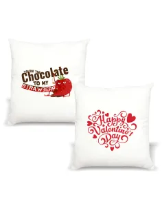 Poduszka z nadrukiem PREZENT na Walentynki dla zakochanych  HAPPY VALENTINE'S DAY