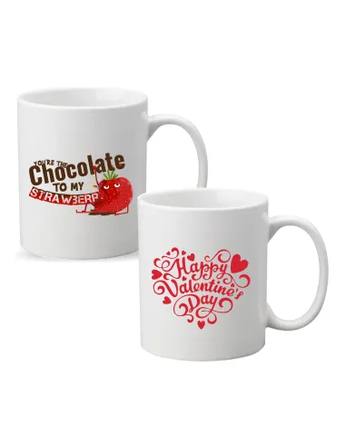 Kubek Walentynkowy z nadrukiem PREZENT HAPPY VALENTINE'S DAY