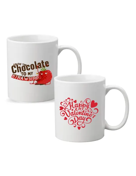 Kubek Walentynkowy z nadrukiem PREZENT HAPPY VALENTINE'S DAY