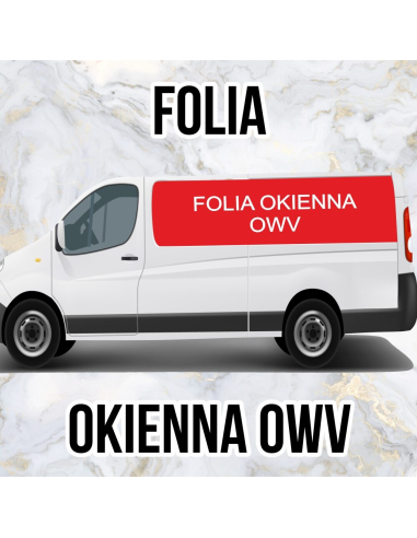 Reklama Folia OWV One Way Vision naklejka na szybę okno samochodowe