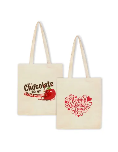Eko Torba z nadrukiem napis HAPPY VALENTINE'S DAY