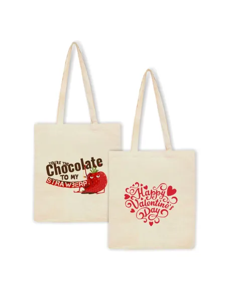 Eko Torba z nadrukiem napis HAPPY VALENTINE'S DAY