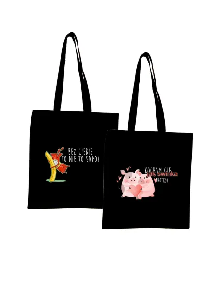 Eko Torba z nadrukiem BEZ CIEBIE TO NIE TO SAMO