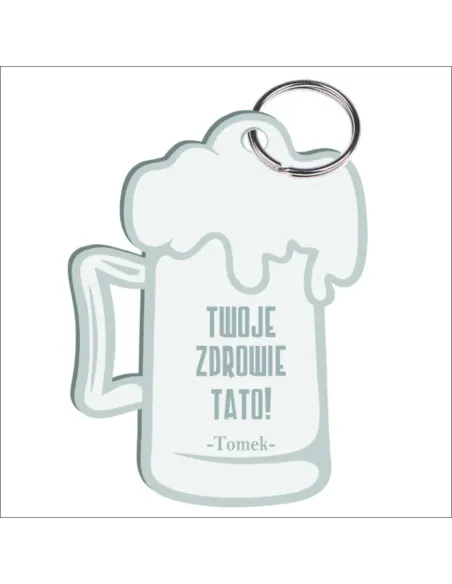 BRELOK ZAWIESZKA grawer z imieniem napisem prezent