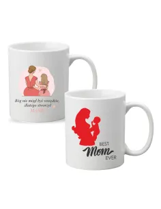 Kubek z nadrukiem napis PREZENT BEST MOM EVER