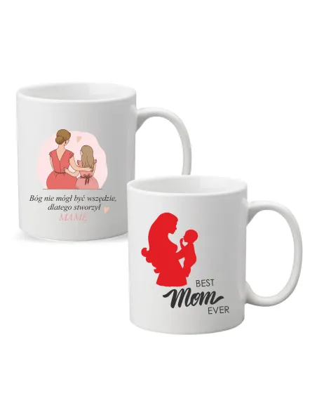 Kubek z nadrukiem napis PREZENT BEST MOM EVER