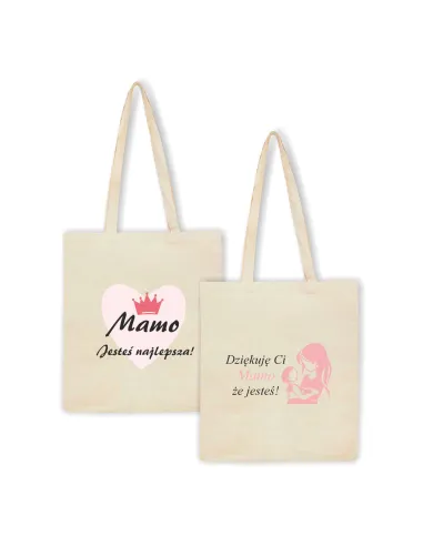 Eko Torba z nadrukiem napis MAMO JESTEŚ NAKLEPSZA