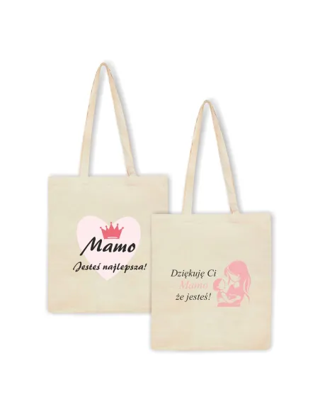 Eko Torba z nadrukiem napis MAMO JESTEŚ NAKLEPSZA