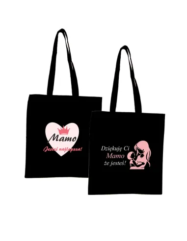Eko Torba z nadrukiem DZIĘKUJĘ CI MAMO ŻE JESTEŚ