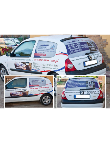 Reklama Folia OWV One Way Vision naklejka na szybę okno samochodowe