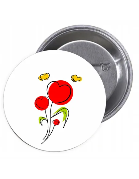 Przypinki buttony DZIEŃ KOBIET  znaczki badziki z grafiką