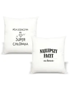 Poduszka z nadrukiem NAJLEPSZY FACET NA ŚWIECIE