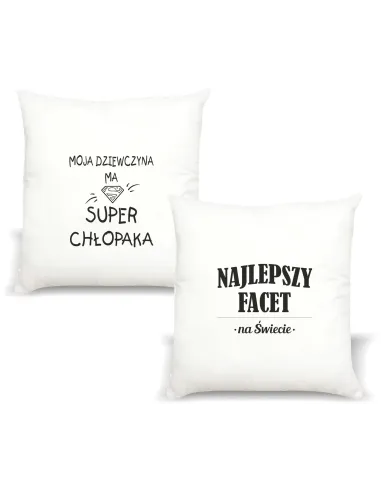 Poduszka z nadrukiem NAJLEPSZY FACET NA ŚWIECIE