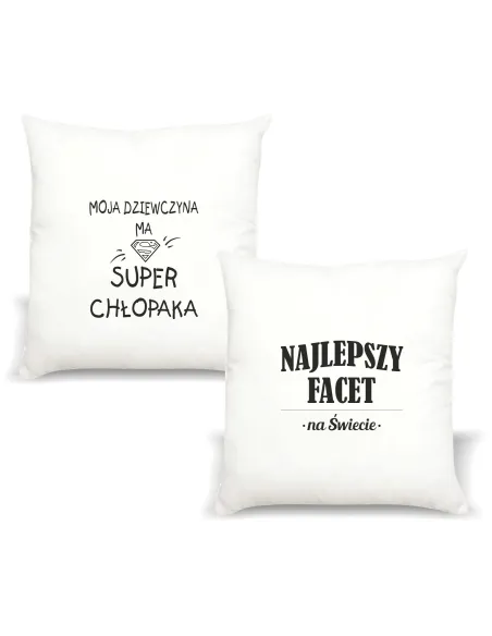 Poduszka z nadrukiem NAJLEPSZY FACET NA ŚWIECIE