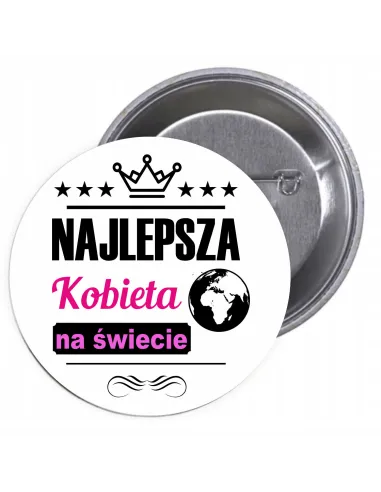 Przypinki buttony DZIEŃ KOBIET  znaczki badziki z grafiką