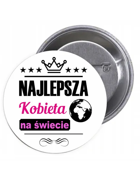 Przypinki buttony DZIEŃ KOBIET  znaczki badziki z grafiką