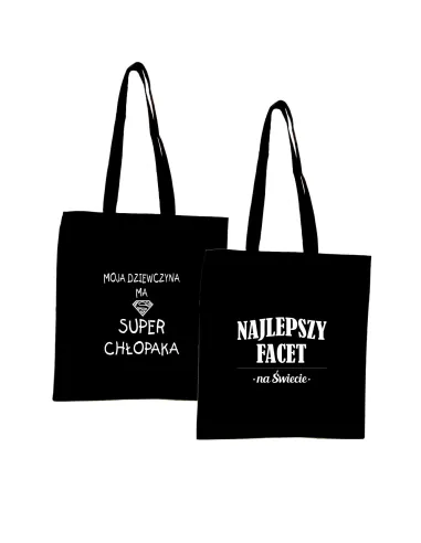 Eko Torba z nadrukiem napis PREZENT dla CHŁOPAKA