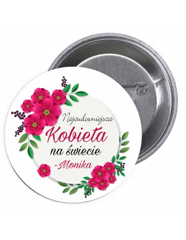 Przypinki buttony DZIEŃ KOBIET  znaczki badziki z grafiką
