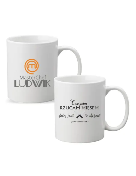 Kubek z imieniem napis PREZENT MASTERCHEF prezent dla kucharza