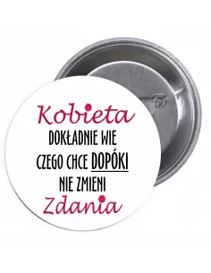 Przypinki buttony DZIEŃ KOBIET  znaczki badziki z grafiką