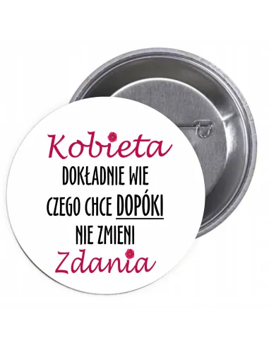 Przypinki buttony DZIEŃ KOBIET  znaczki badziki z grafiką