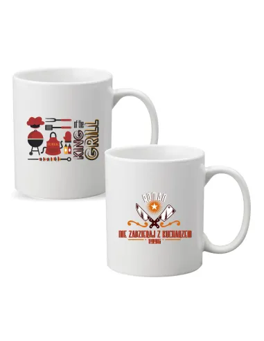 Kubek z imieniem napis NIE ZADZIERAJ Z KUCHARZEM