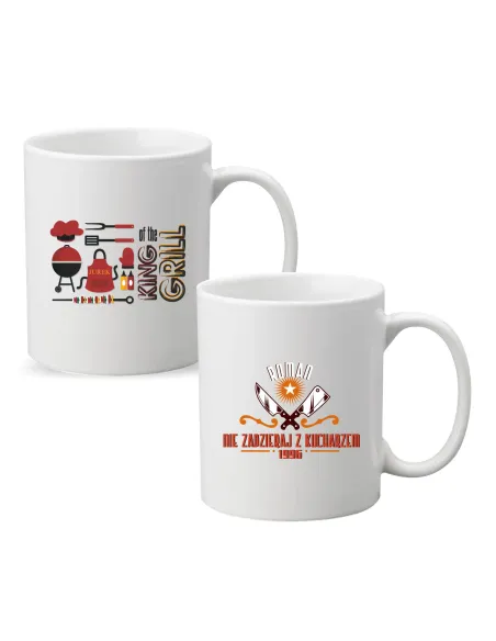 Kubek z imieniem napis NIE ZADZIERAJ Z KUCHARZEM