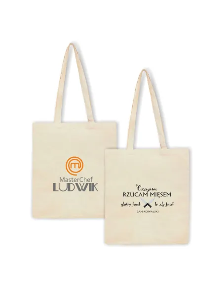 Eko Torba z imieniem napis PREZENT MASTERCHEF