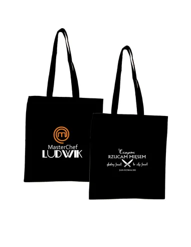 Eko Torba z nadrukiem napis PREZENT dla KUCHARZA