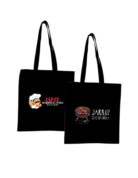 Eko Torba z nadrukiem napis PREZENT CZAS NA GRILLA