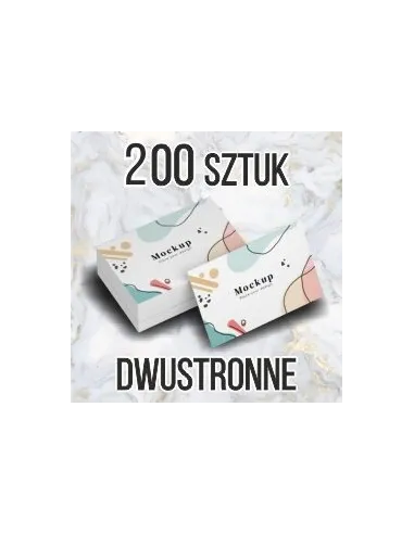 WIZYTÓWKI 200 szt. 48h szybki druk EXPRESS 2 strony