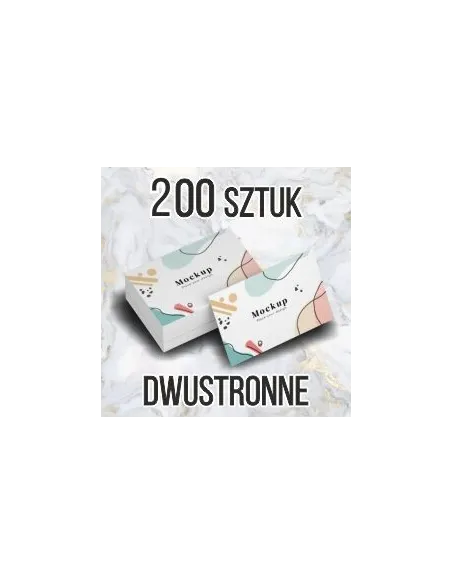 WIZYTÓWKI 200 szt. 48h szybki druk EXPRESS 2 strony