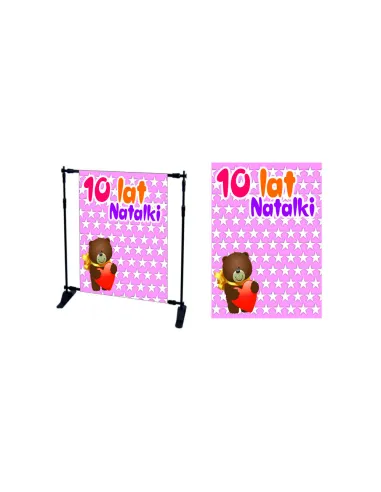 Ścianka fotograficzna Tło fotograficzne Vinylowe na Urodzinki dla dziewcznki