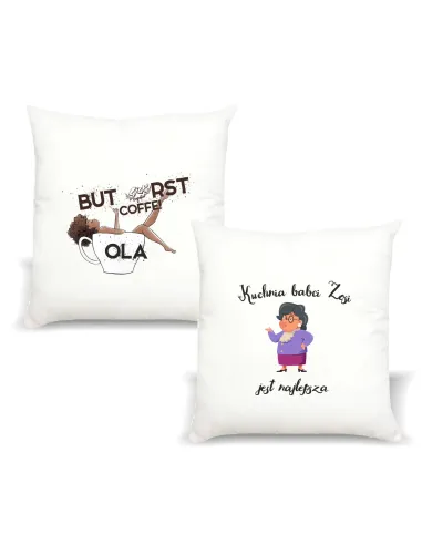 Poduszka z imieniem PREZENT KUCHNIA BABCI
