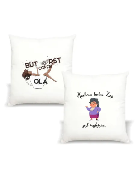 Poduszka z imieniem PREZENT KUCHNIA BABCI