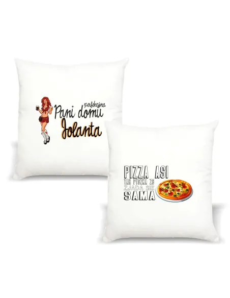 Poduszka z imieniem PREZENT PERFEKCYJNA PANI DOMU