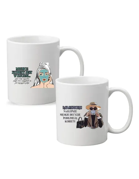 Kubek z nadrukiem MIEJSCE KOBIETY JEST W KUCHNI