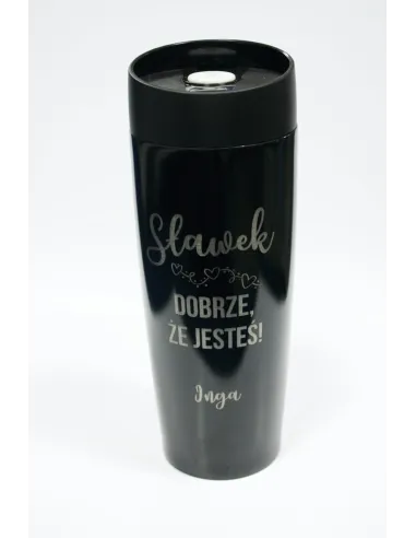 Kubek termiczny z grawerem - prezent na walentynki