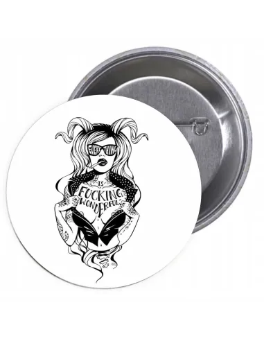 Przypinki buttony DZIEŃ KOBIET  znaczki badziki z grafiką