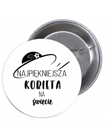 Przypinki buttony DZIEŃ KOBIET  znaczki badziki z grafiką