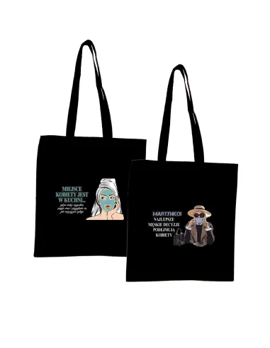 Eko Torba z nadrukiem PREZENT dla DZIEWCZYNY