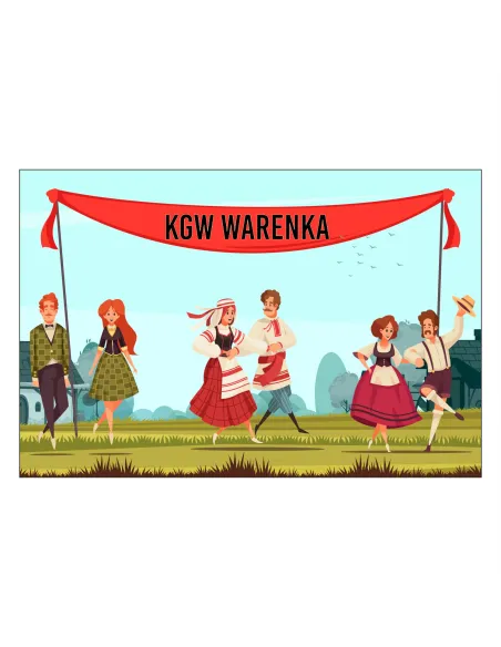 Magnesy na lodówkę - KGW WARENKA - drukarnia, hurtownia, producent magnesów na lodówkę - druktur.com
