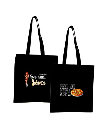 Eko Torba z imieniem napis PREZENT PIZZA