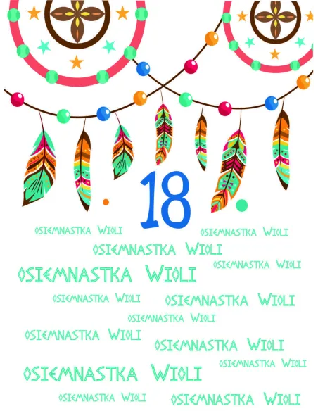 Tło fotograficzne ścianka do zdjęć 18 nastka Kasi