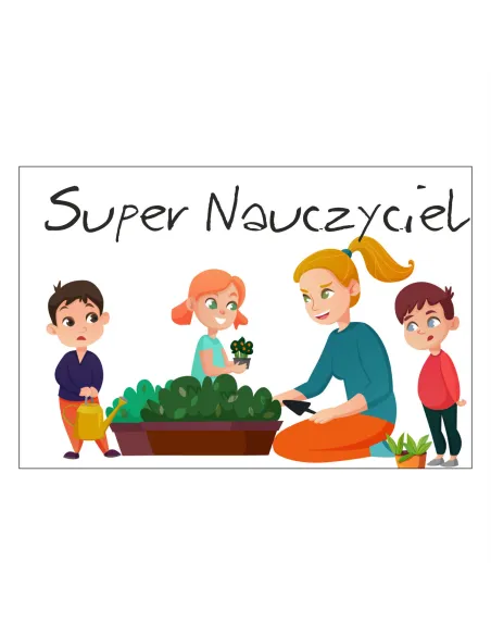 Magnesy na lodówkę - SUPER NAUCZYCIEL - drukarnia, hurtownia, producent magnesów na lodówkę - druktur.com