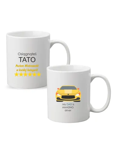 Kubek z nadrukiem PREZENT OSIĄGNĄŁEŚ TATO