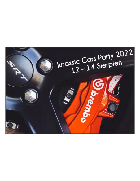 Magnesy na lodówkę - JURASSIC CARS PARTY 2022, 12-14 SIERPIEŃ- drukarnia, hurtownia, producent magnesów na lodówkę - druktur.com