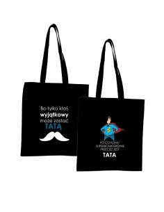 Eko Torba z nadrukiem SUPERBOHATER DZIEŃ TATY