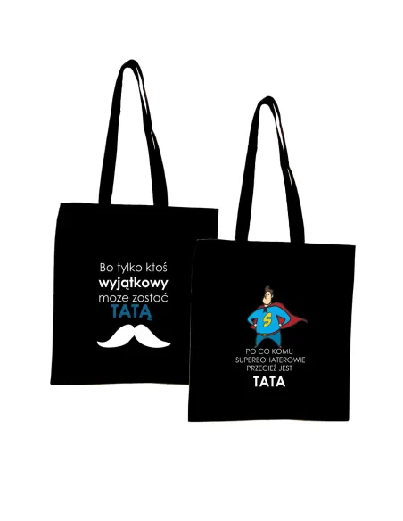 Eko Torba z nadrukiem SUPERBOHATER DZIEŃ TATY